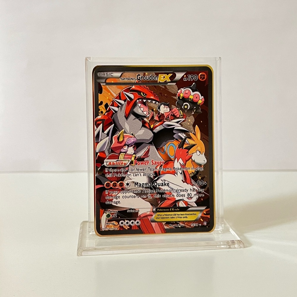 Pokemon Team Magma's Groudon EX 15/34  METAL GOLD CARD Gift/Display/Fan Art